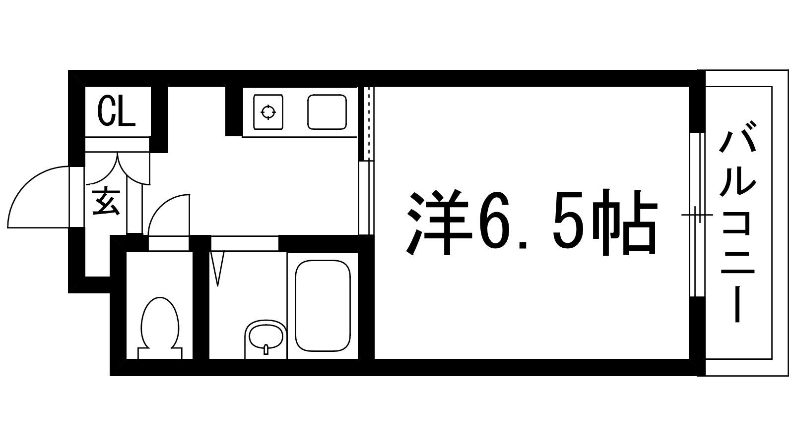 永和マンション(1K/4階)の間取り写真