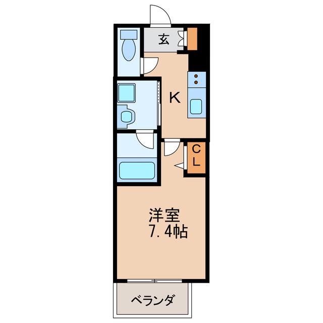 リヴシティ新栄(1K/12階)の間取り写真
