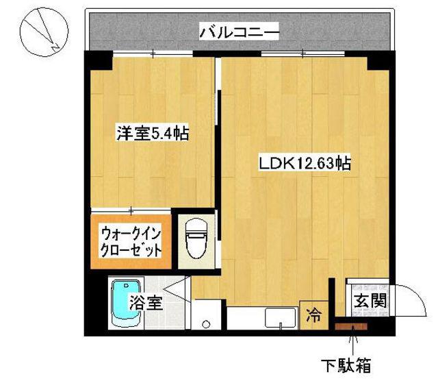 グラベルハイツ南大塚(1LDK/2階)の間取り写真