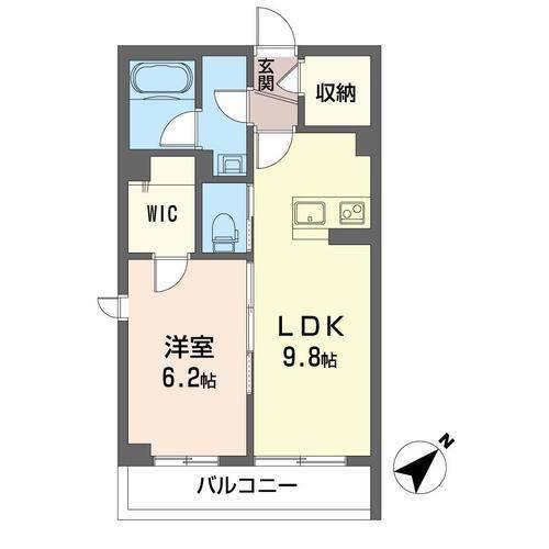 ビクトワール(1LDK/3階)の間取り写真