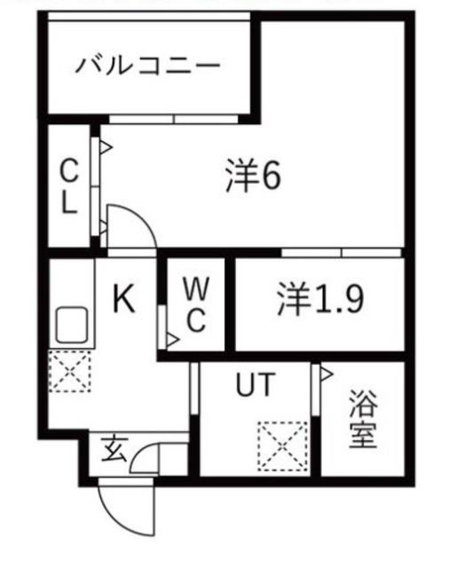 大浜北町シーエム・シス(2K/4階)の間取り写真