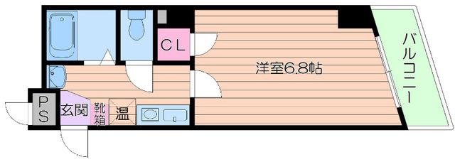 プレアデス 寺田町(1K/7階)の間取り写真