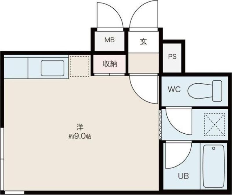 ローヤルハイツN432(ワンルーム/2階)の間取り写真