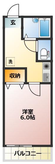 リンク王子神谷(1K/2階)の間取り写真