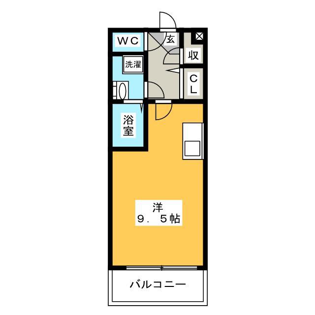 エクセレンシア天神(ワンルーム/11階)の間取り写真