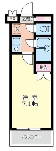 第3TYマンション(1K/5階)の間取り写真