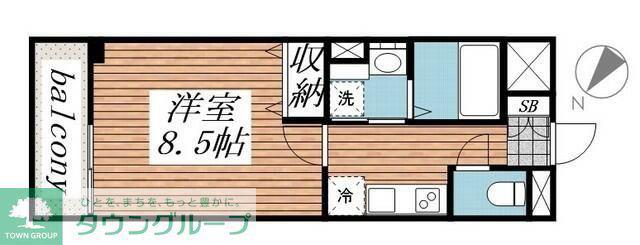 DOビル千葉寺(1K/3階)の間取り写真