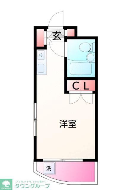 アートイン八王子(ワンルーム/1階)の間取り写真
