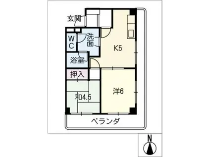 丸正ビル(2K/3階)の間取り写真
