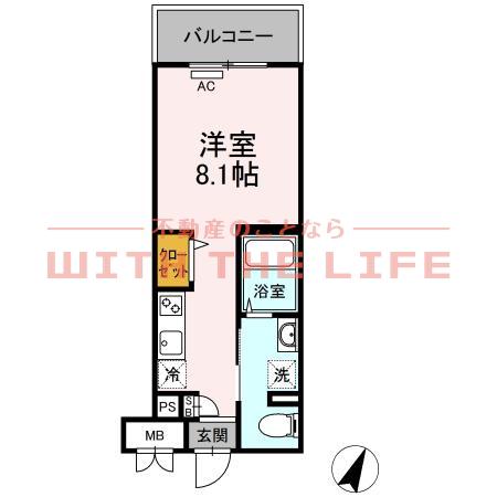 グランジュール大手町(ワンルーム/7階)の間取り写真