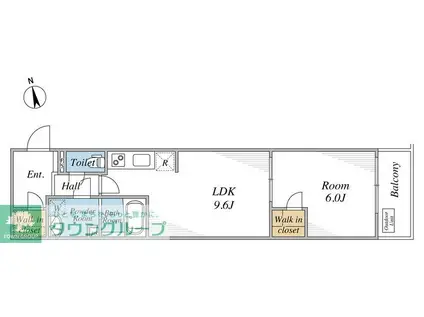 リブリ・GRANDE VII(1LDK/1階)の間取り写真