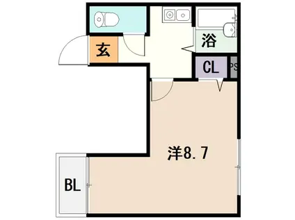 サンライフ近江堂(1K/3階)の間取り写真