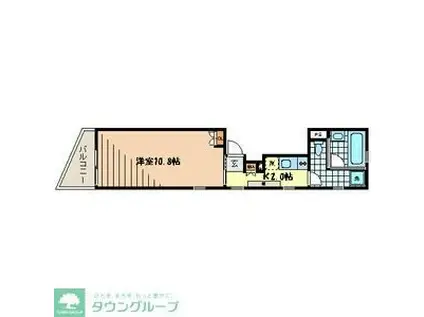 PEACE(1K/3階)の間取り写真