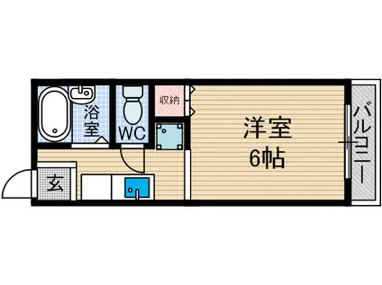 ハイツ安藤(1K/1階)の間取り写真