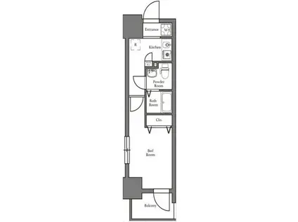N-STAGE久米川(1K/7階)の間取り写真