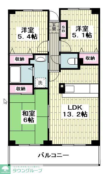 アルテール戸塚(3LDK/4階)の間取り写真