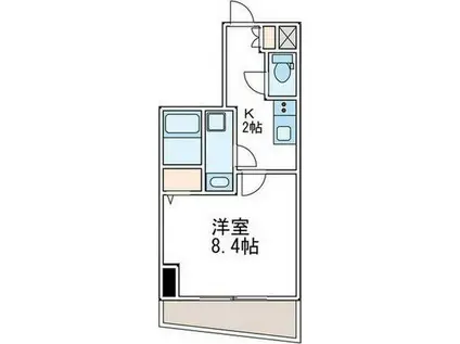PRIMAL NAKANO(1K/2階)の間取り写真