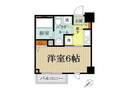 エヌステージ豊田(ワンルーム/9階)の間取り写真