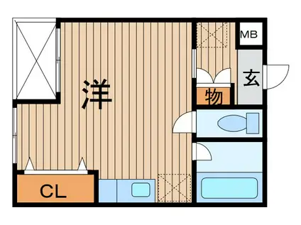 レジナス蕨(ワンルーム/3階)の間取り写真