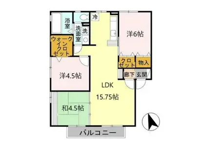 シロス船上(3LDK/2階)の間取り写真