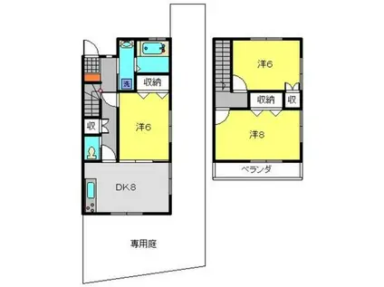 シャンス東寺尾中台11-III(3LDK/1階)の間取り写真