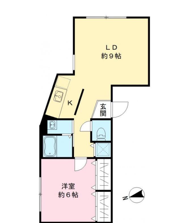 モデュロール高井戸(1LDK/3階)の間取り写真