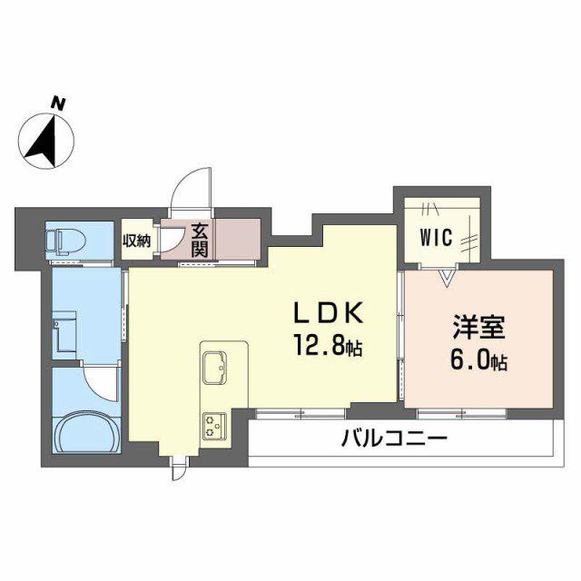 フラッツ・神田町(1LDK/1階)の間取り写真