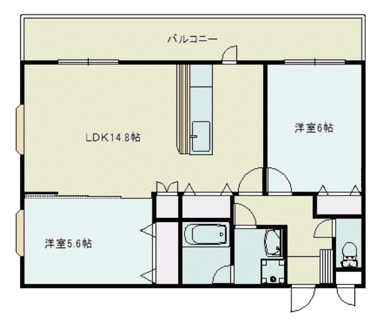 シェレザンジュ(2LDK/1階)の間取り写真