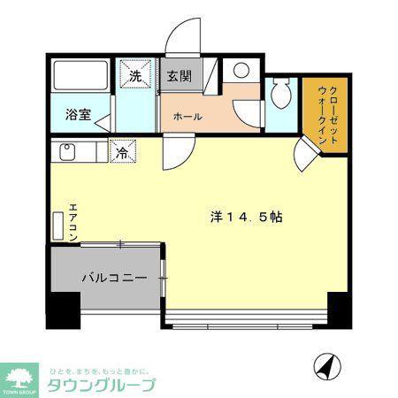 GOODWAY FUJIMI(ワンルーム/6階)の間取り写真