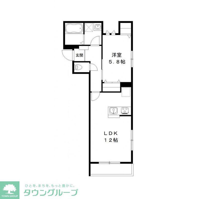 シーガイアパレス(1LDK/1階)の間取り写真