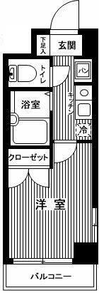 ジュエル西荻窪(1K/5階)の間取り写真