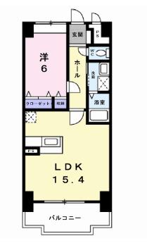 エクセレンシィ(1LDK/5階)の間取り写真
