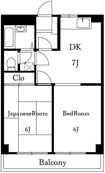 シーズ・レジデンス永福町パレス(2DK/3階)の間取り写真