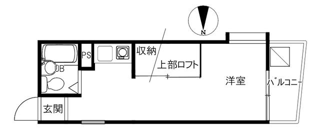 グランフォーレスト(ワンルーム/1階)の間取り写真