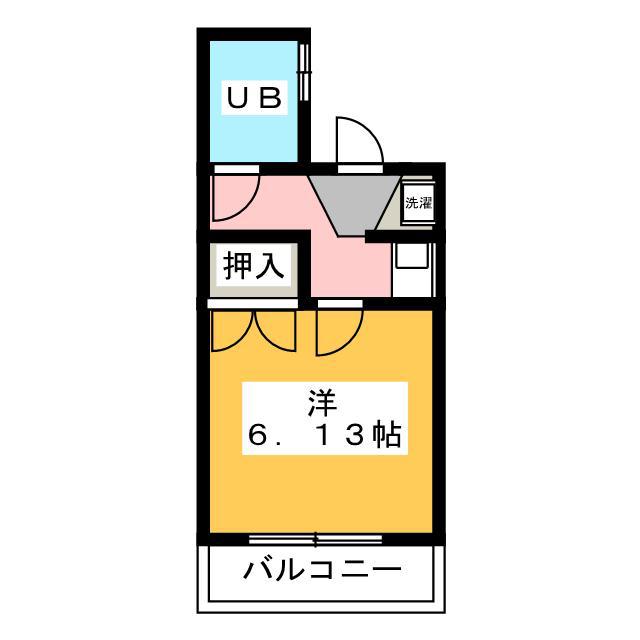 シャルマンサンク(1K/4階)の間取り写真
