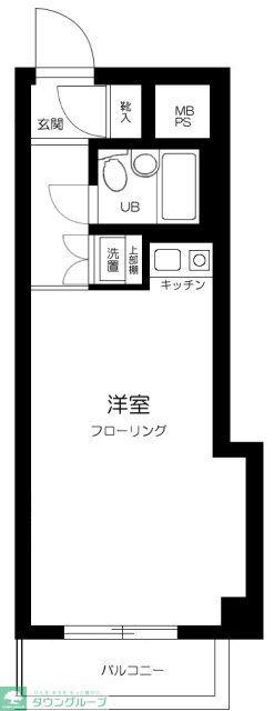 ベル・パークシティ西新宿(ワンルーム/4階)の間取り写真