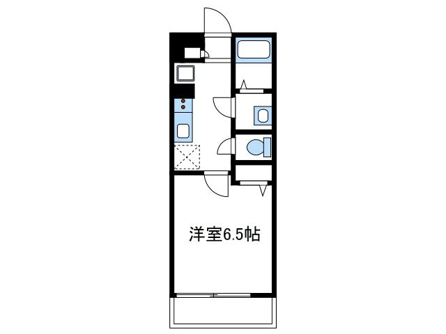 リブリ南町II(1K/1階)の間取り写真