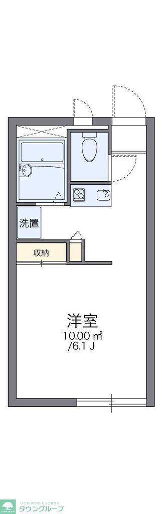 レオパレス白山(1K/1階)の間取り写真