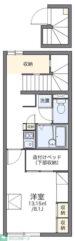 レオパレスCEDARII(1K/2階)の間取り写真