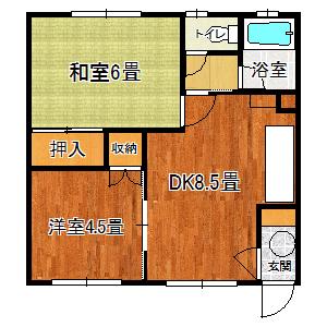曽根マンション(2DK/2階)の間取り写真
