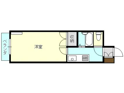 いとう仙 CTYPE(1K/7階)の間取り写真
