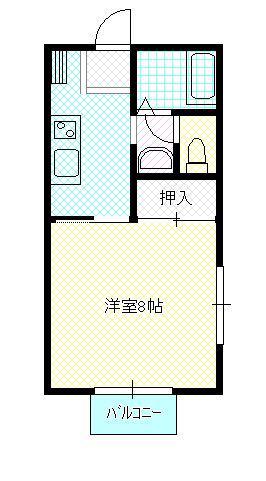 メゾンドエトワール(1K/1階)の間取り写真