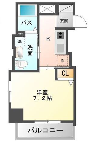サンライズ昭和町(1K/7階)の間取り写真