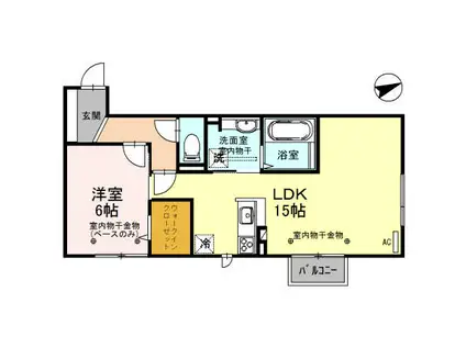 DH・グランコート桜(1LDK/2階)の間取り写真