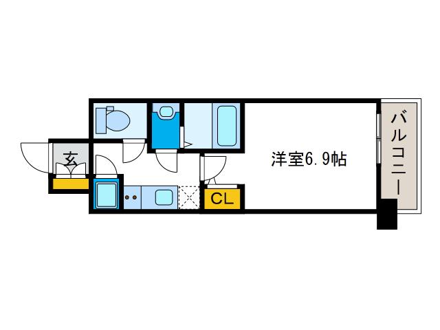 ファーストレジデンス大阪ベイサイド(1K/11階)の間取り写真
