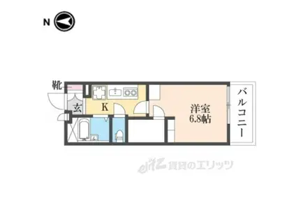 レオパレスメルナカヤ(1K/2階)の間取り写真