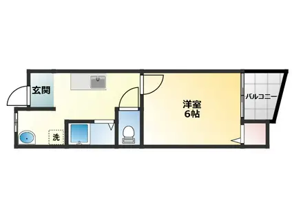 我孫子文化(1K/1階)の間取り写真