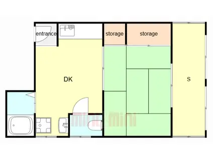 築島ビル(1SDK/5階)の間取り写真