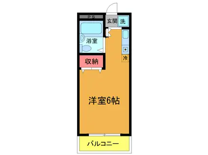 プチファミール(ワンルーム/1階)の間取り写真
