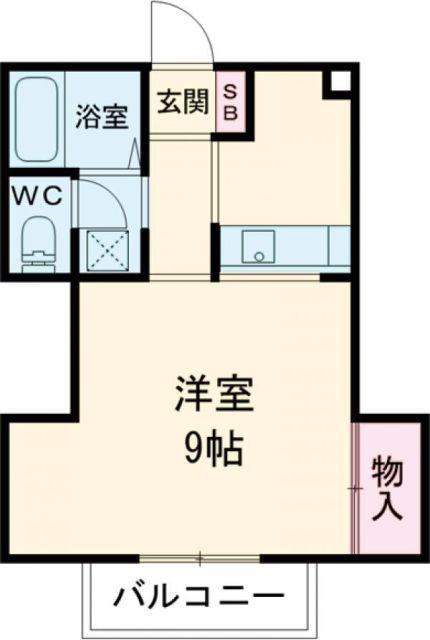 YS CENTURY II(1K/2階)の間取り写真